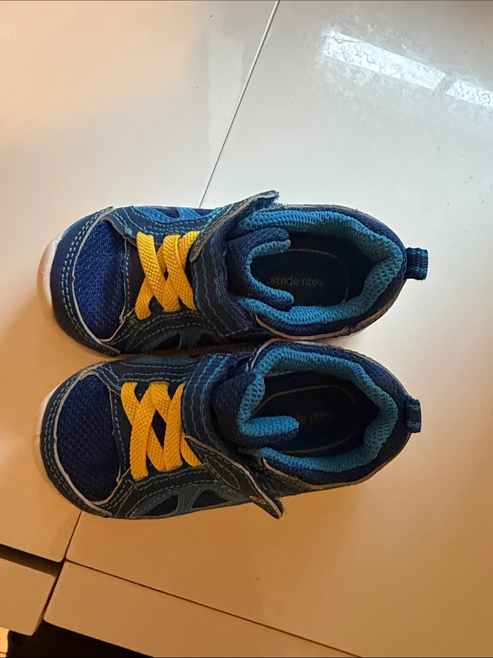 Blue & Yellow stride rite Kids Sneakers
